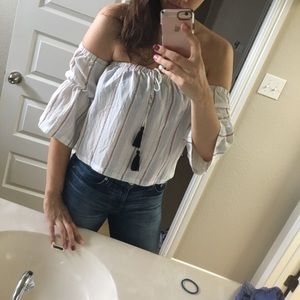 Off the shoulder blouse nwot